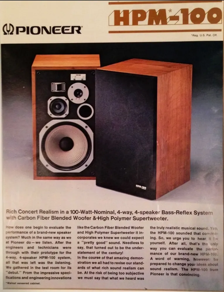 Speaker Pioneer HPM 100B dan HPM 100 9
